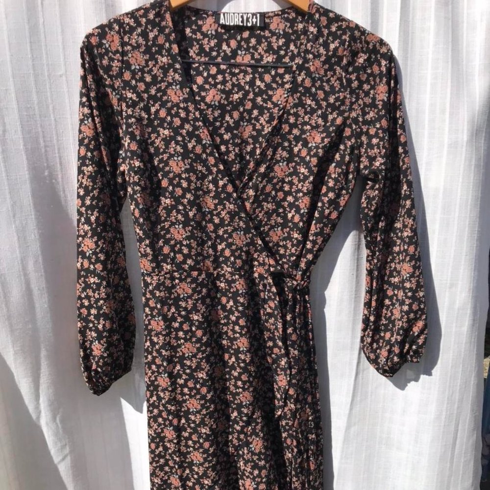 Floral Wrap Dress